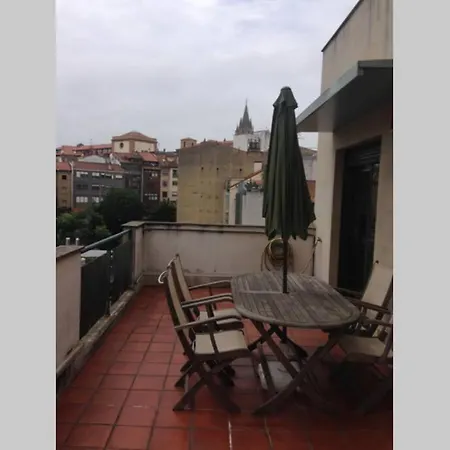 Appartement Atico Centro 3hab+garaje+terraza+wifi Oviede
